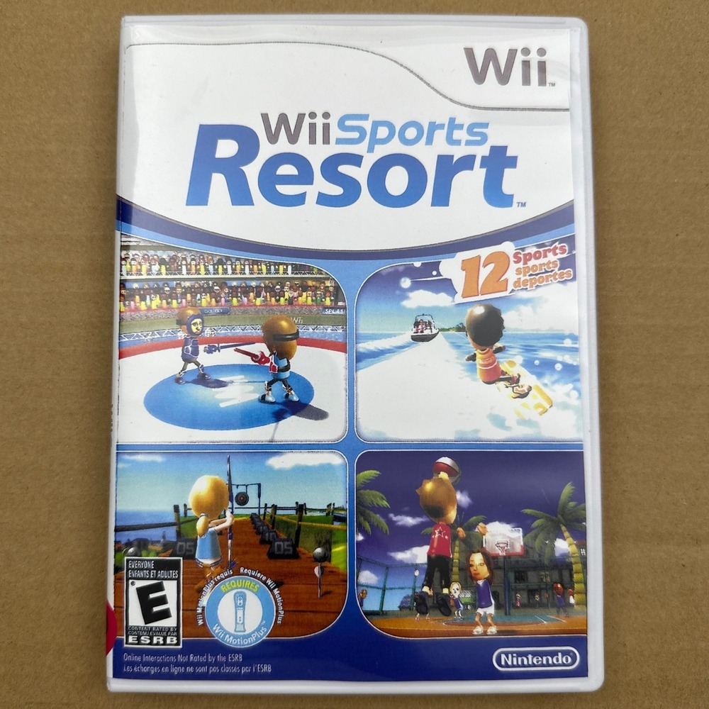 Nintendo Wii Sports Resort Game Complete in Box Excellent Tested & Working